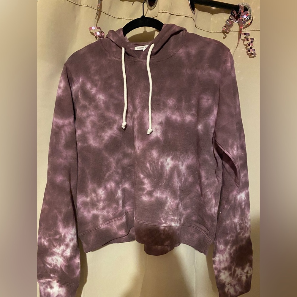 Women’s purple cropped hoodie